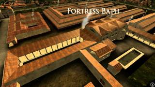 Animation of ancient Roman Fort in Caerleon Wales [upl. by Htebilil]