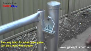 Gate Latch 2 way for round pipe and square [upl. by Perl]