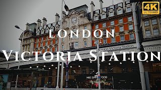 London Victoria Station Walk Through England 4K [upl. by Arraek]