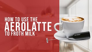 How To Use the AeroLatte To Froth Milk [upl. by Pacificas736]