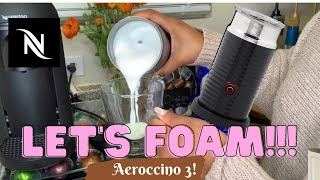 How To Foam Milk With Aeroccino 3 Make Coffee With Foam Tips amp Tricks  Easy Foamed Latte Recipe [upl. by Azaria964]